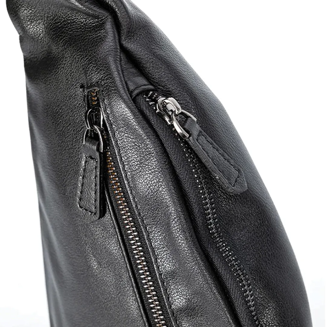 Leather Sling Chest Bag