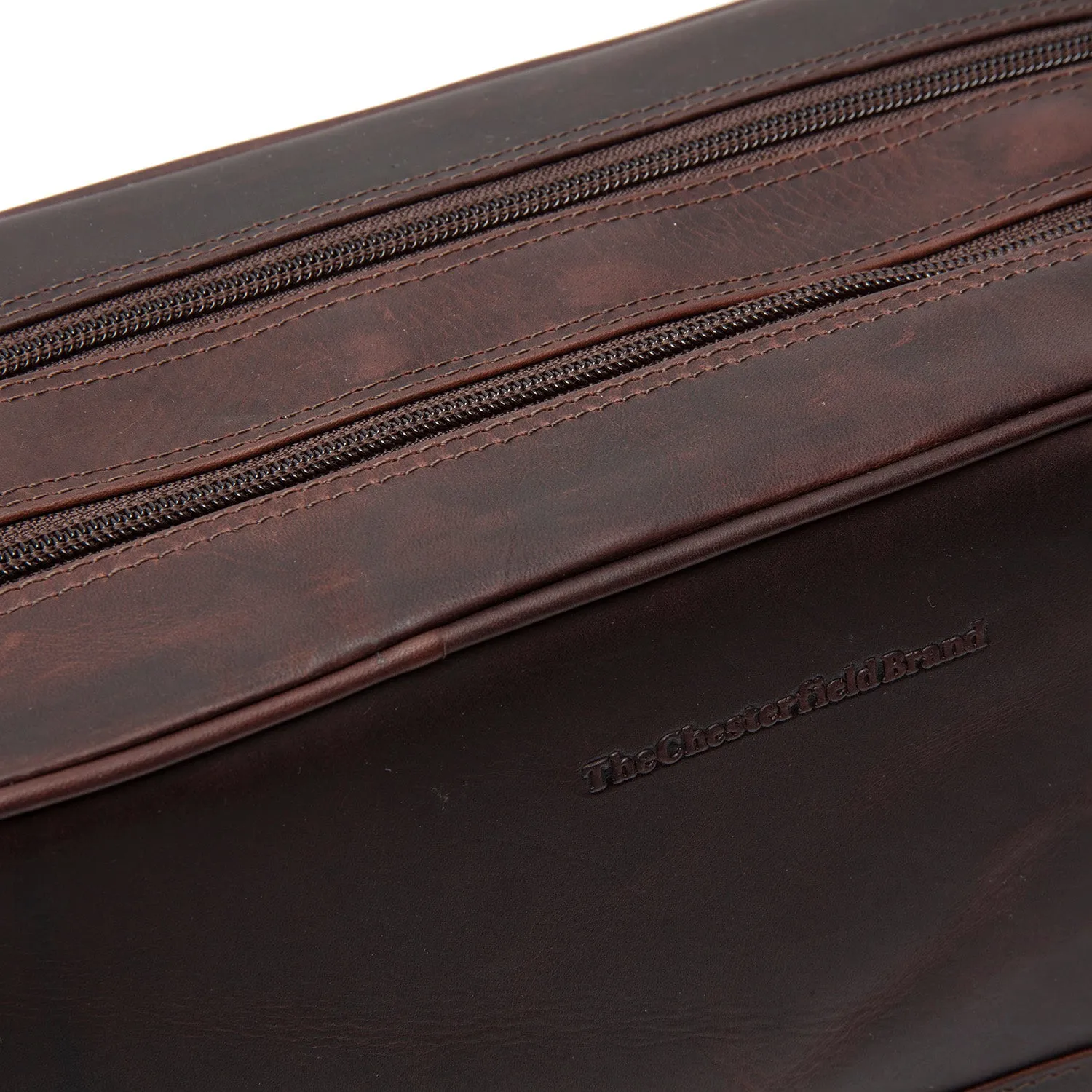 Leather Toiletry Bag Brown Stefan