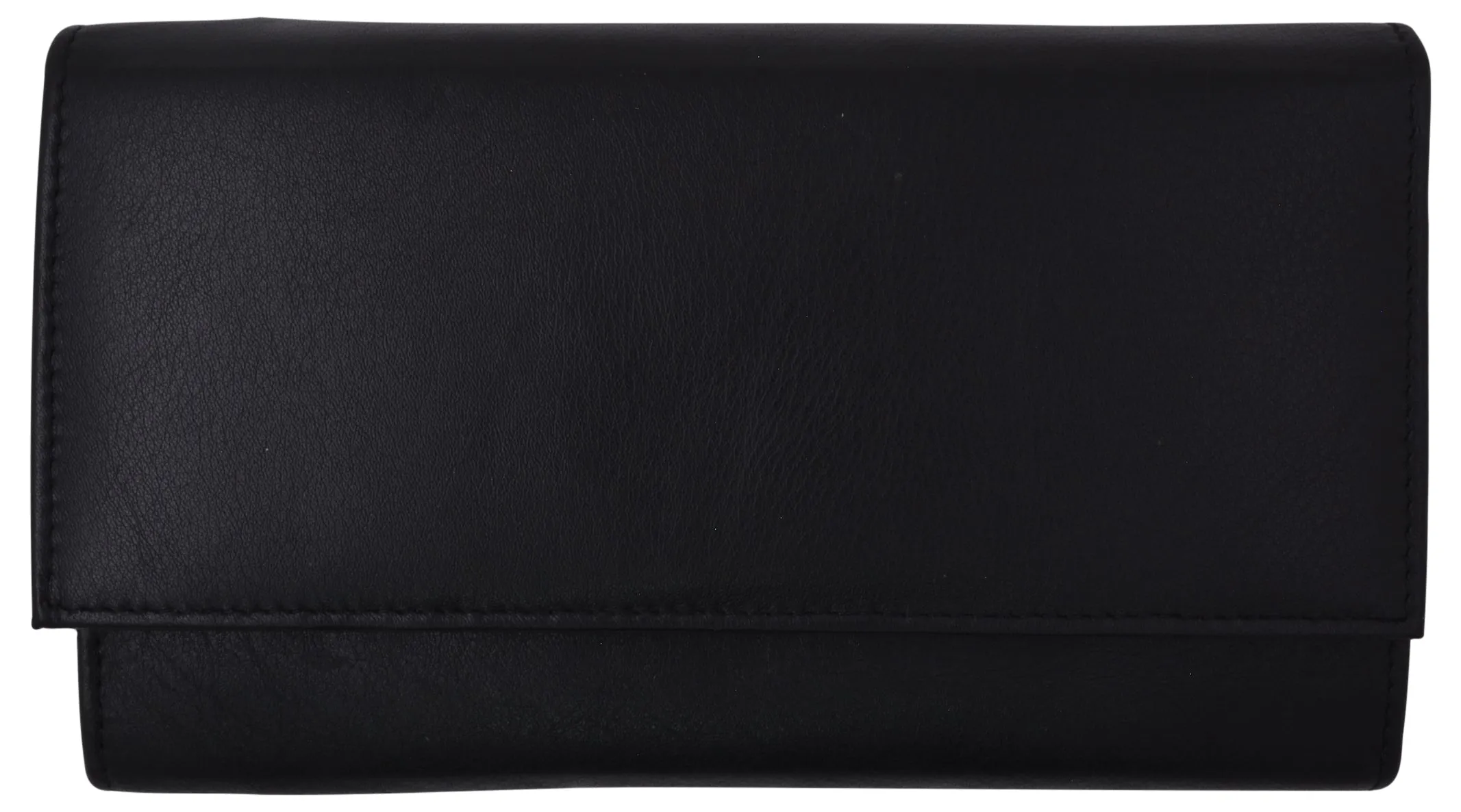 Leather Womens Wallet Ladies Clutch With Removable Checkbook Cover RFID Blocking