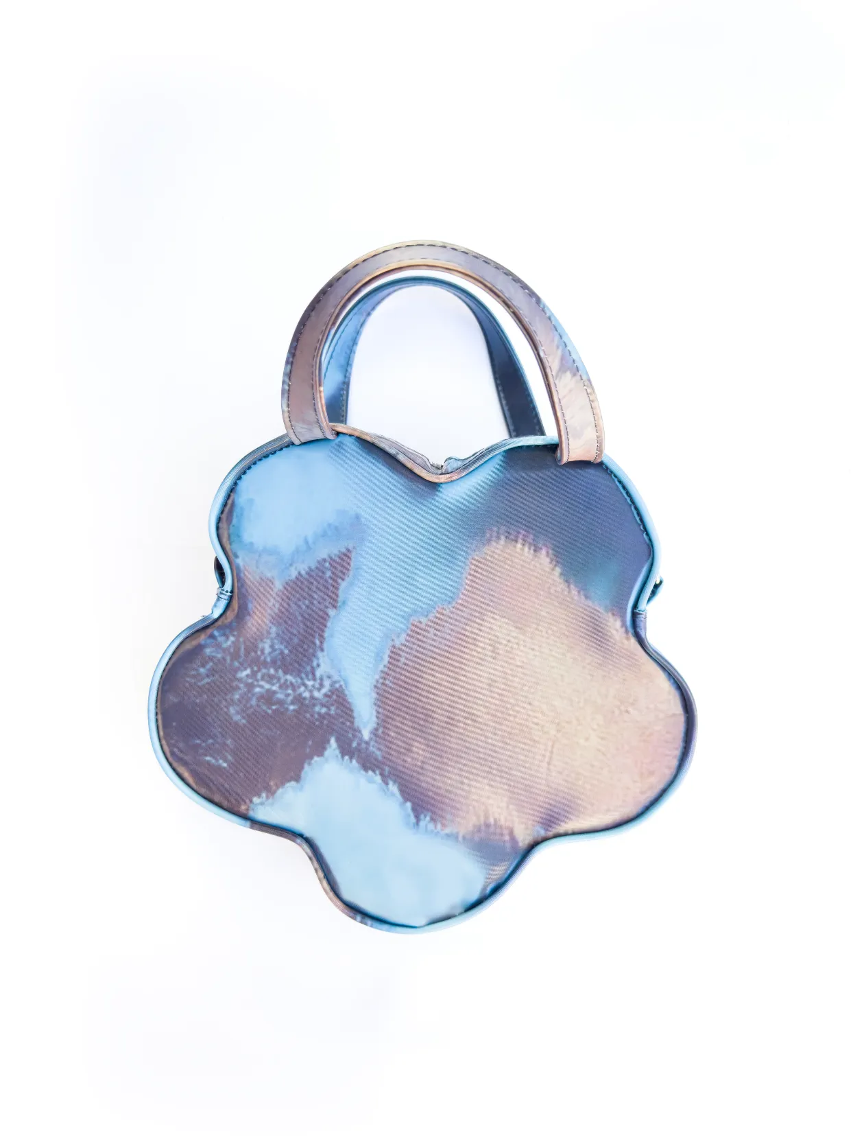 Lenticular Colour-Changing Blue Blueberry Cow Flower Handbag