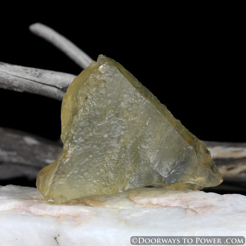 Libyan Desert Glass Triangle Specimen Libyan Gold Tektite