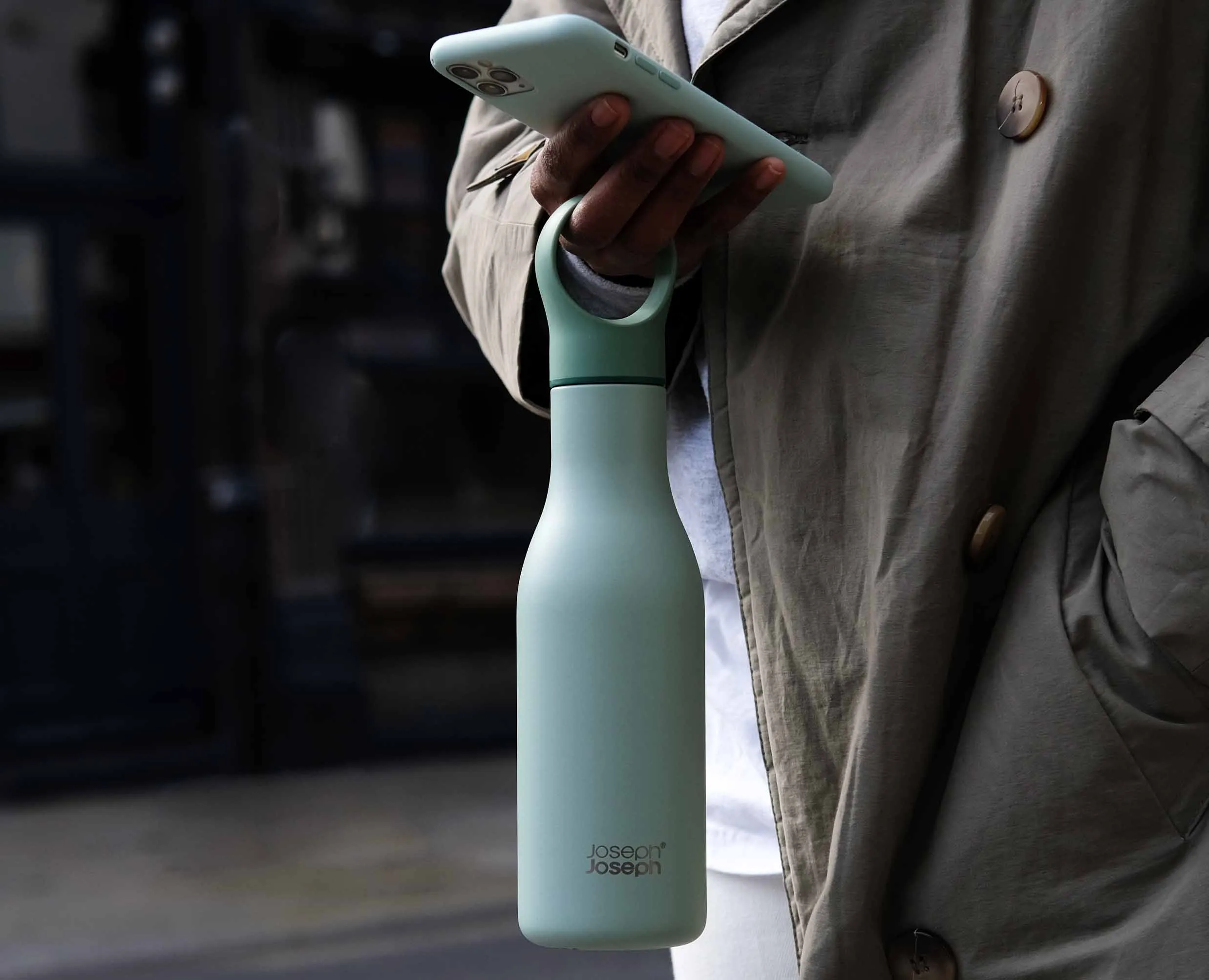 Loop™ 500ml Stainless-steel Green Vacuum Insulated Water Bottle