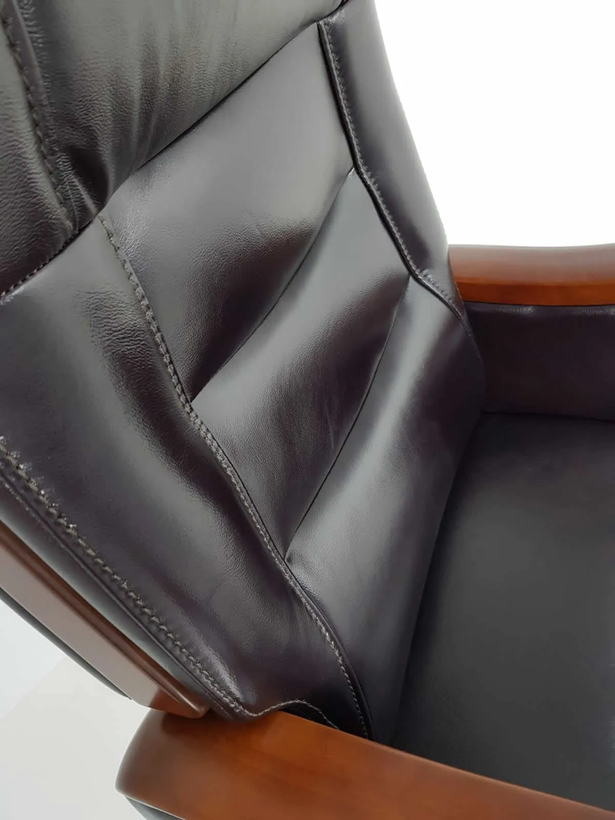 Luxury Brown Leather Executive Office Chair CHA-1832ABR