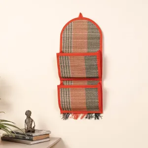 Madur Grass Handwoven Wall Hanging Letter Holder of Midnapore - 2 Pockets