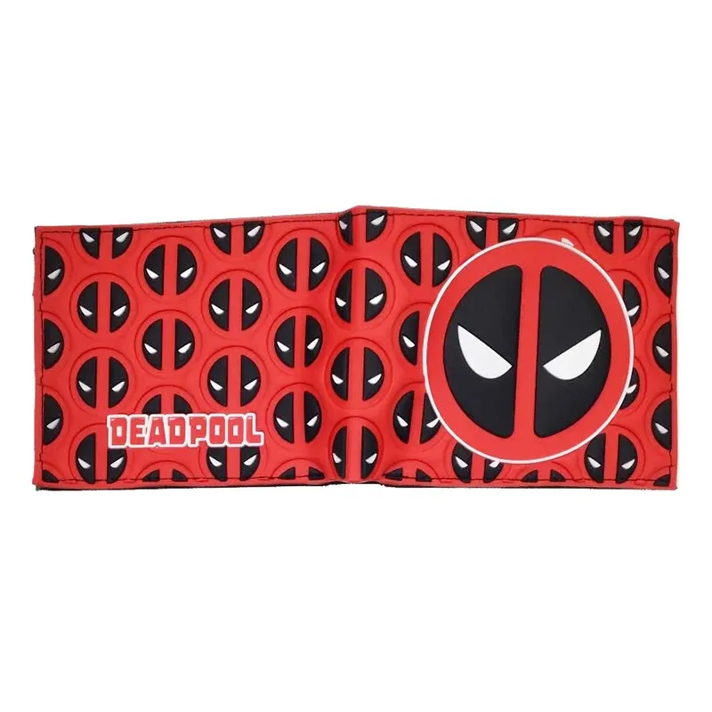 Marvel Comics Deadpool Wallet PVC Short Purse with Coin Pocket Wholesale