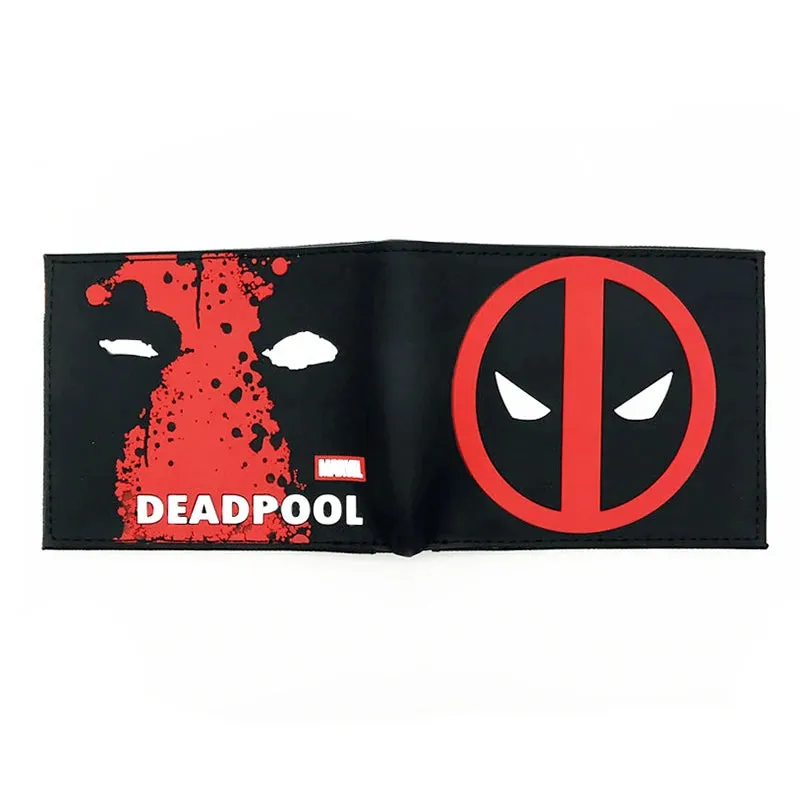 Marvel Comics Deadpool Wallet PVC Short Purse with Coin Pocket Wholesale