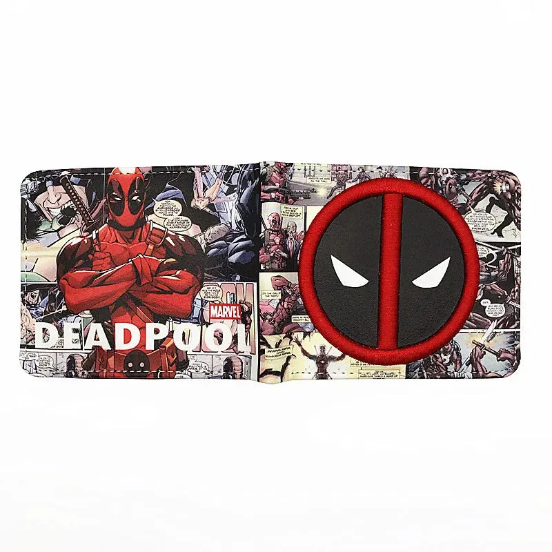 Marvel Comics Deadpool Wallet PVC Short Purse with Coin Pocket Wholesale