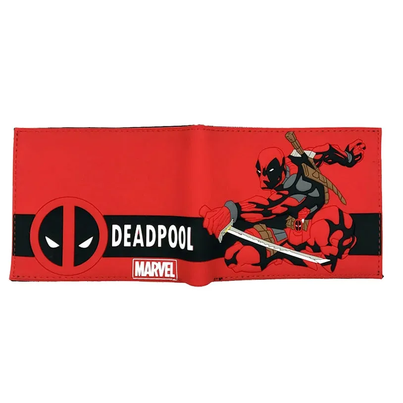 Marvel Comics Deadpool Wallet PVC Short Purse with Coin Pocket Wholesale