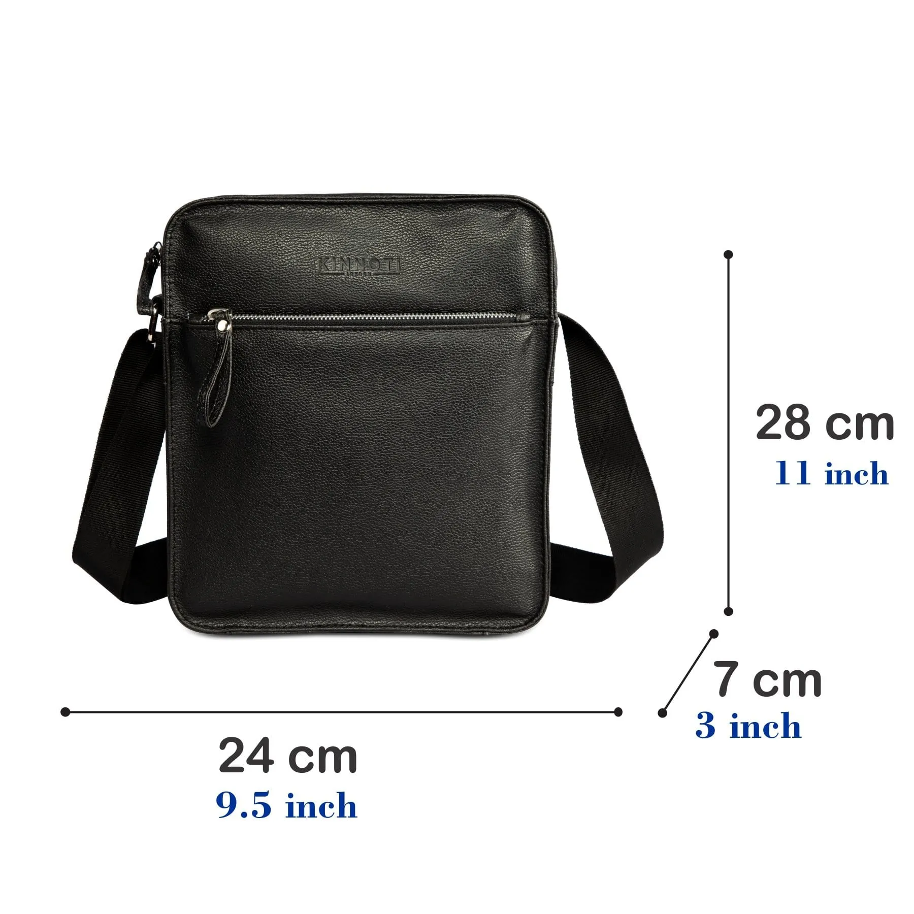 Men Black Messenger Bag