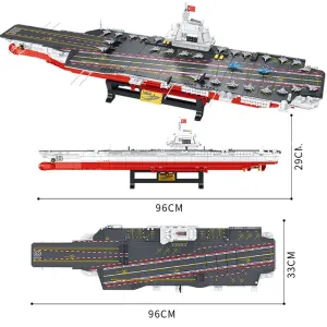 Military WW2 MOC Liaoning Aircraft Carrier Bricks Toy