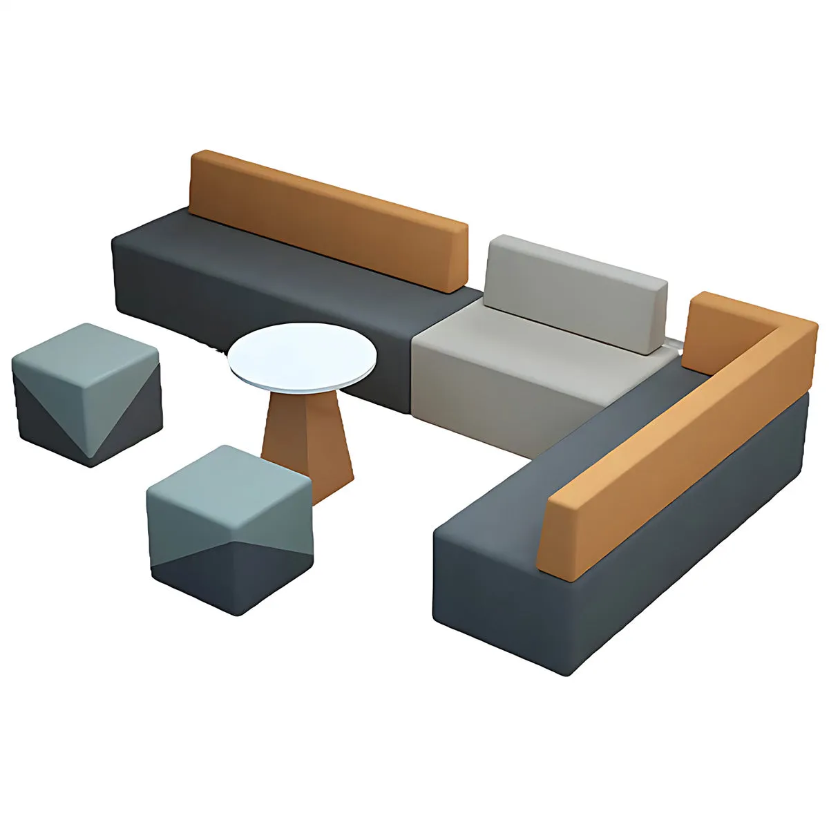 Minimalist Creative Patchwork Design Office Reception Sofa