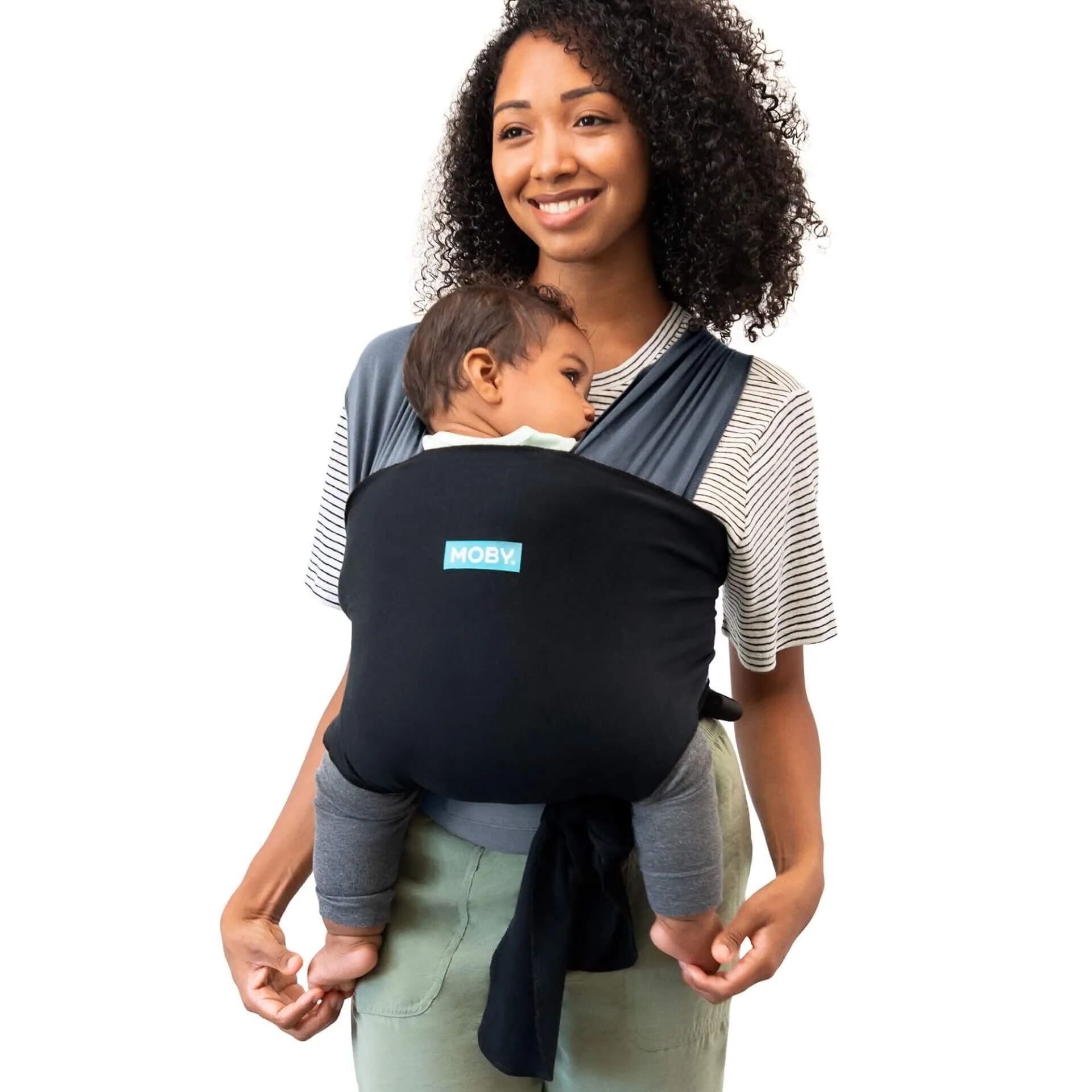 Moby Easy Wrap Carrier (Charcoal/Black)