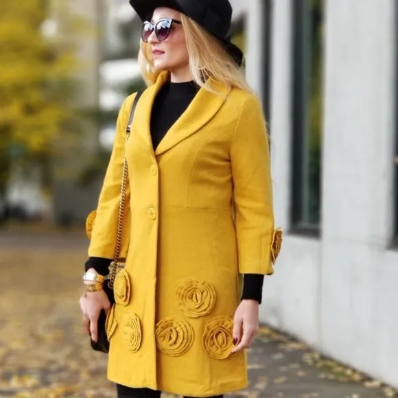 MOONLIGHT Mustard Coat