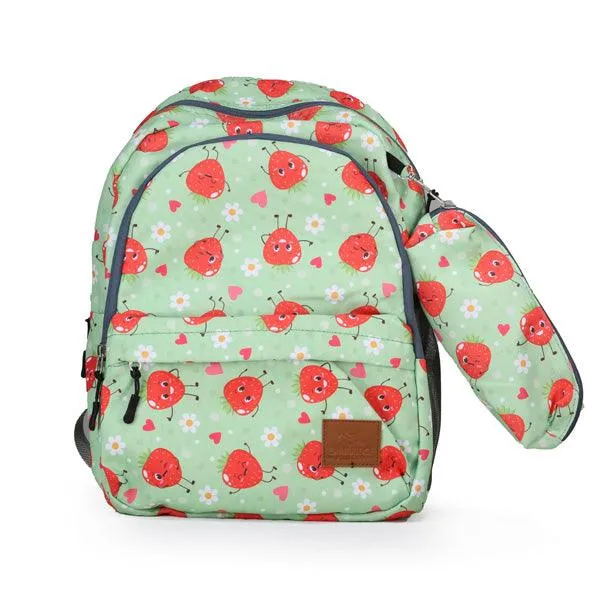 MULTICOLOR PRINTED BACKPACK SET