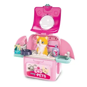 My Pets Backpack Grooming Station Playset - Pink