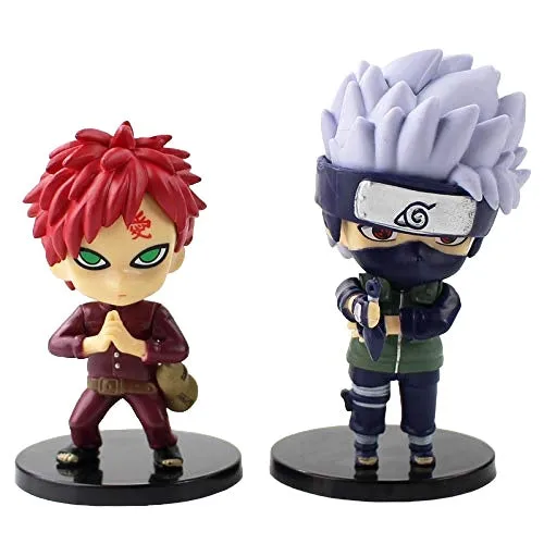 Naruto Chibi Figures (Set of 6) - Set A  Naruto Merchandise for Anime Lovers | Size - 10 cm |