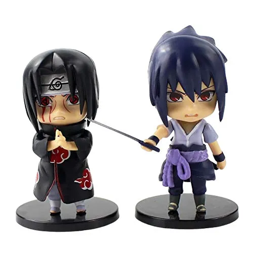 Naruto Chibi Figures (Set of 6) - Set A  Naruto Merchandise for Anime Lovers | Size - 10 cm |