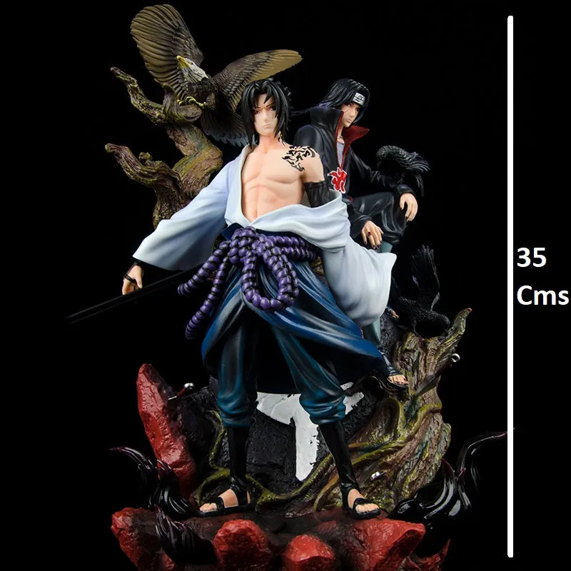 Naruto Uchiha Sasuke Uchiha Itachi Brotherhoods Action Figure |35 Cms|