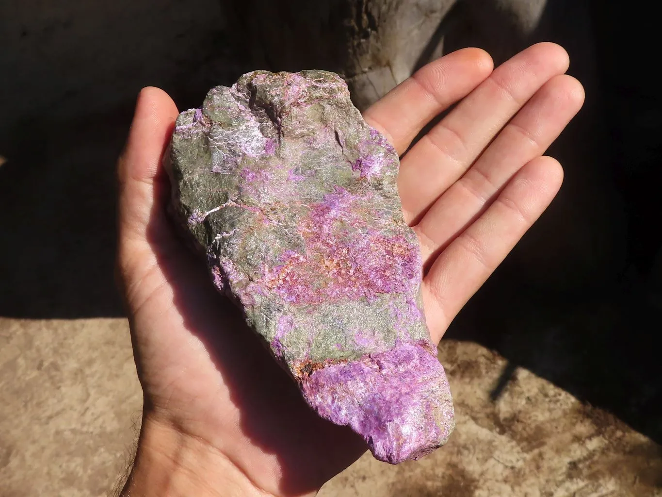 Natural Stichtite & Serpentine Rough Specimens x 4 From Barberton, South Africa