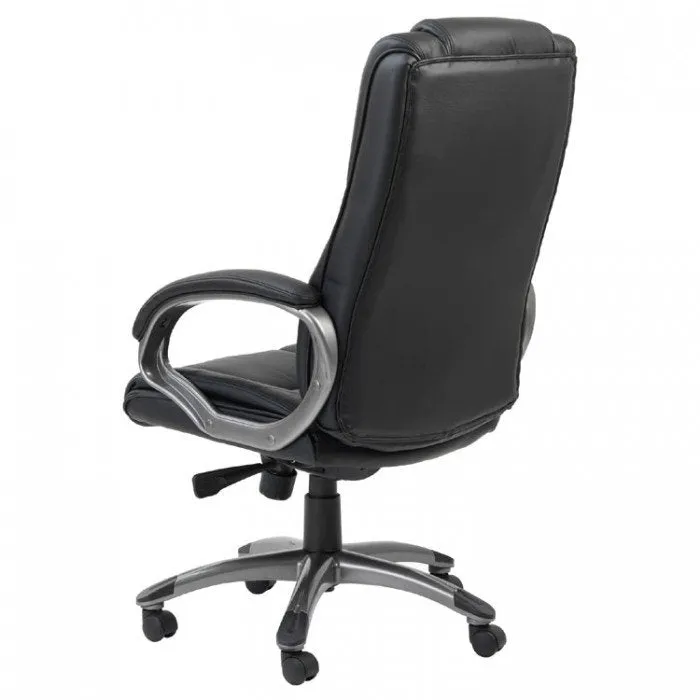 Northland Black High Back Leather Chair - AOC6332-L-BK