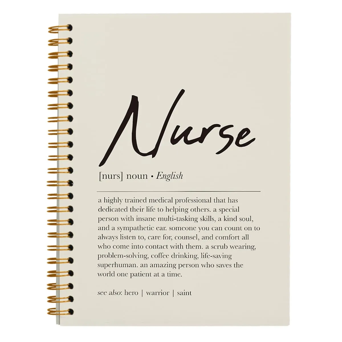 Nurse Definition Spiral Notebook