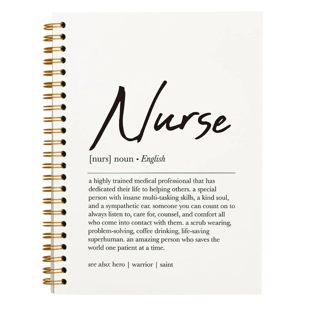 Nurse Definition Spiral Notebook