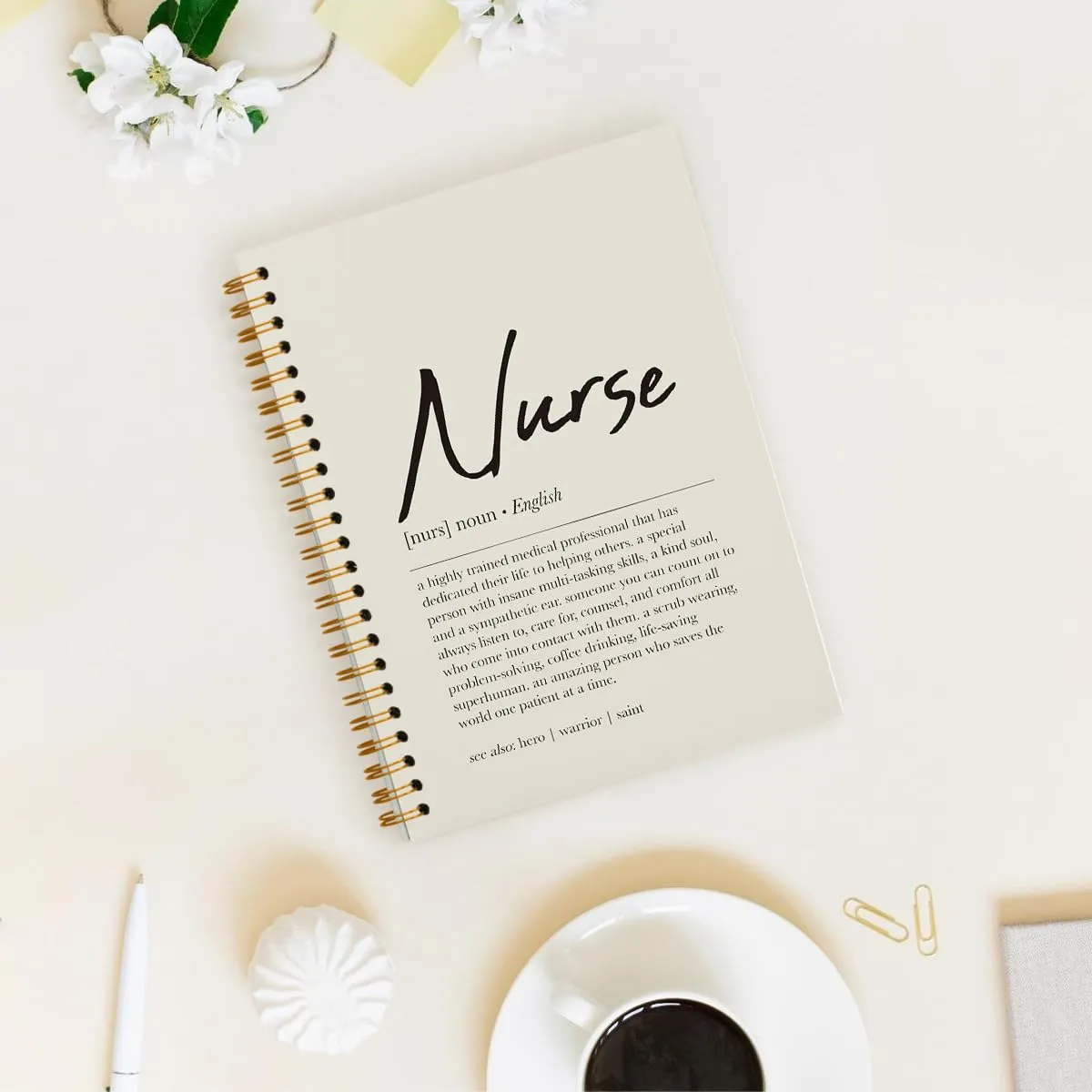 Nurse Definition Spiral Notebook