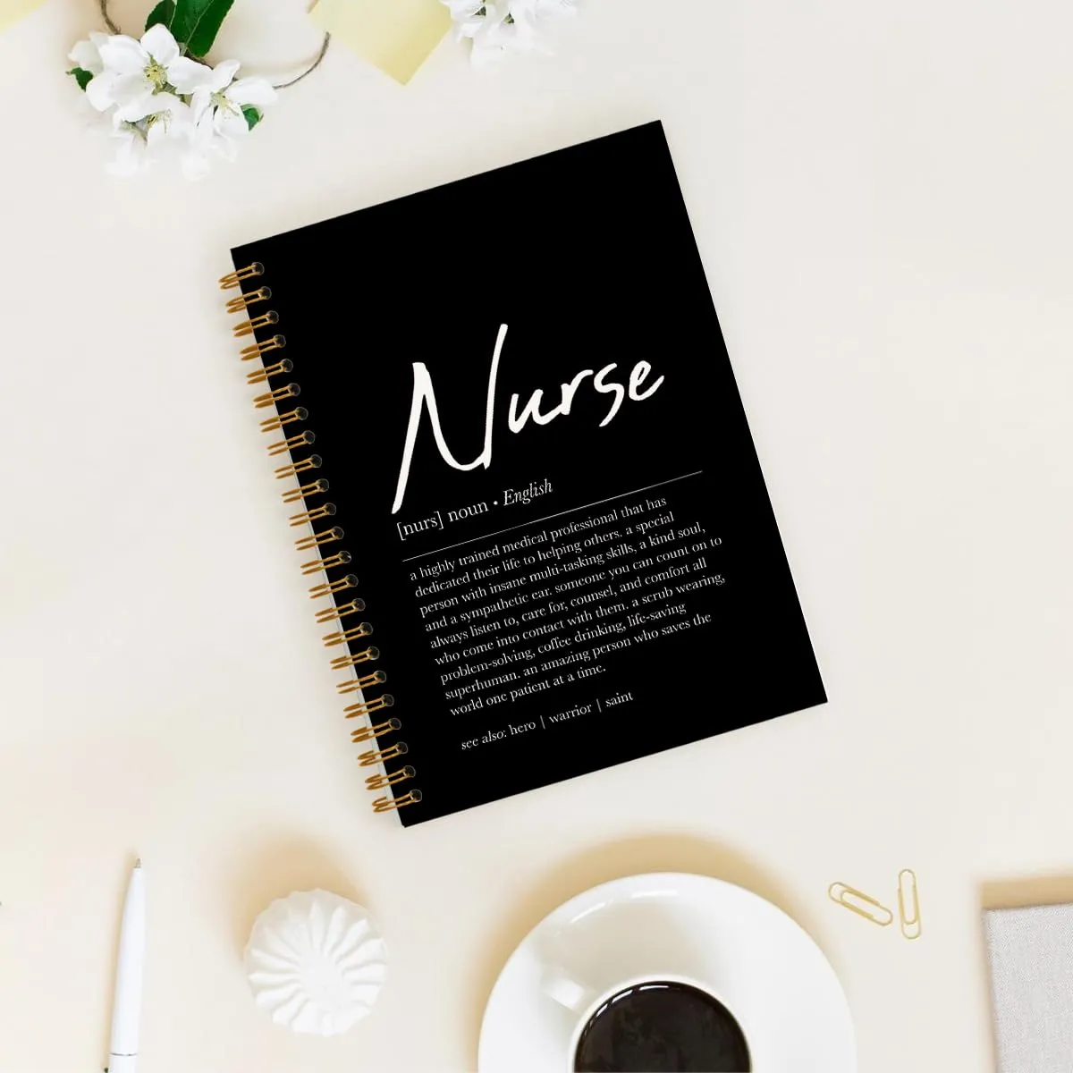 Nurse Definition Spiral Notebook