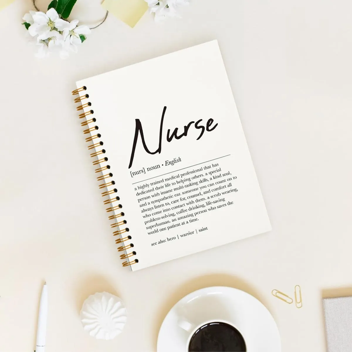 Nurse Definition Spiral Notebook