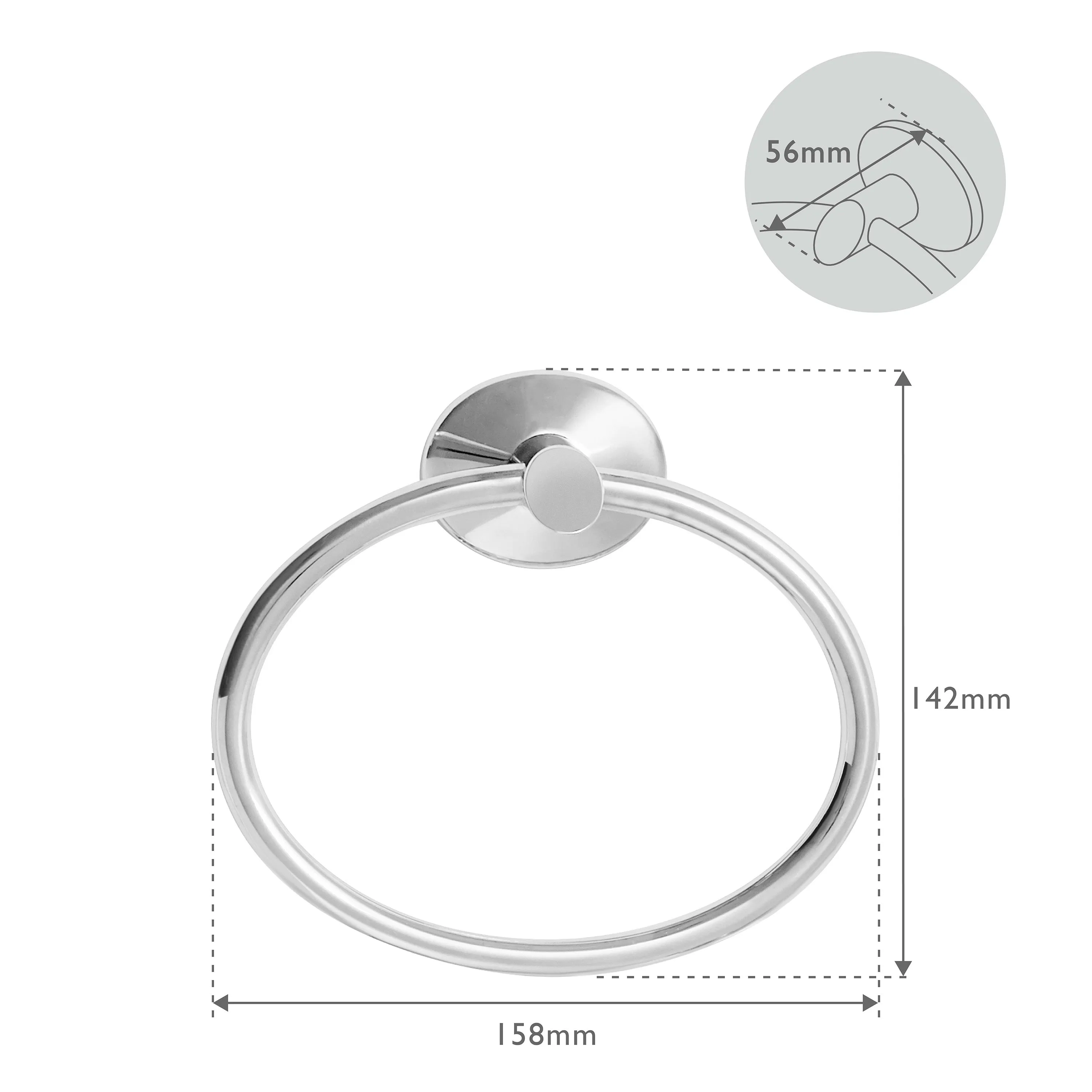 Oblique Towel Ring