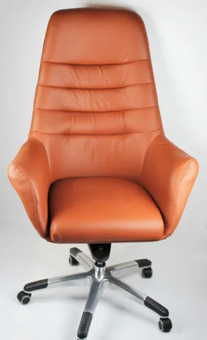 Office Chair In Tan With Swivel GRA-CHA-506A