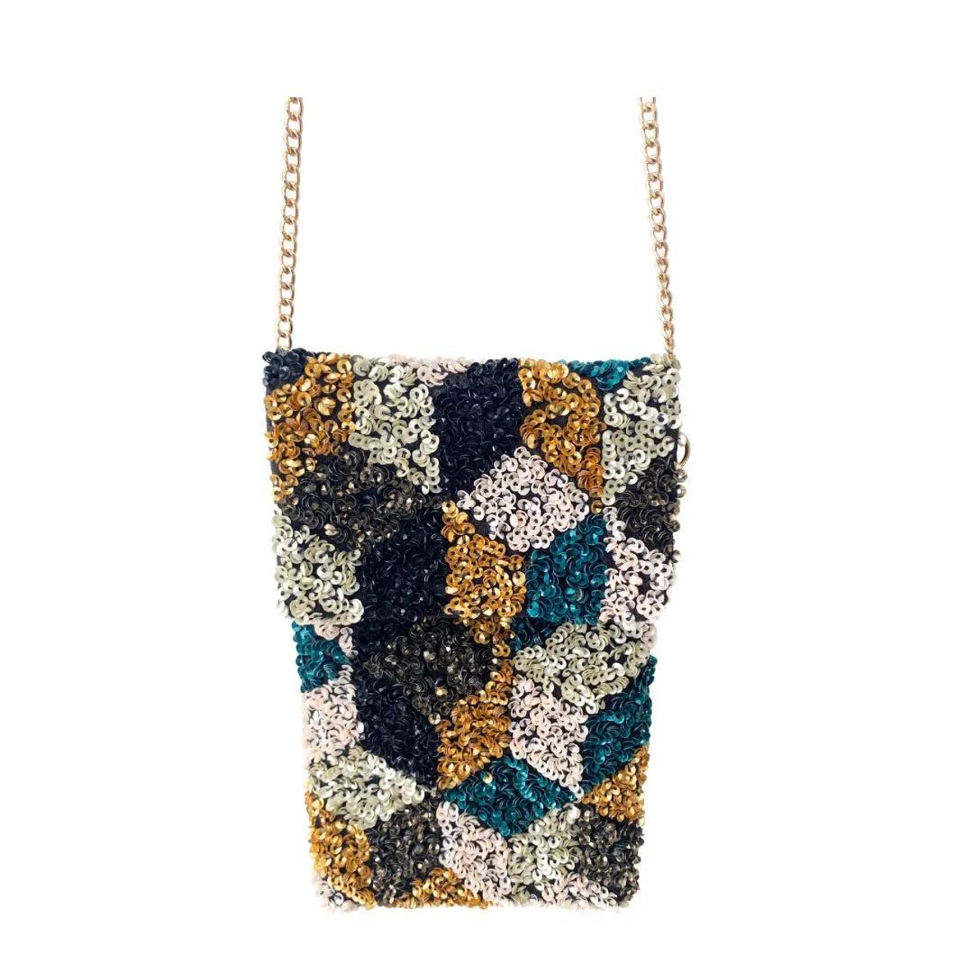 OLIVER BONAS Maiko Sequins Bag Phoneholder