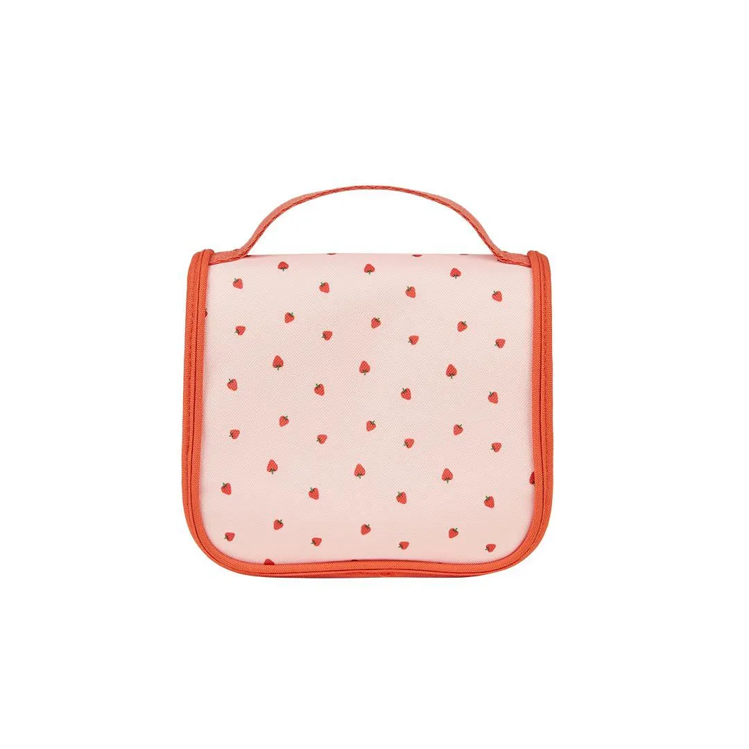 Olli Ella See-Ya Wash Bag - Strawberry