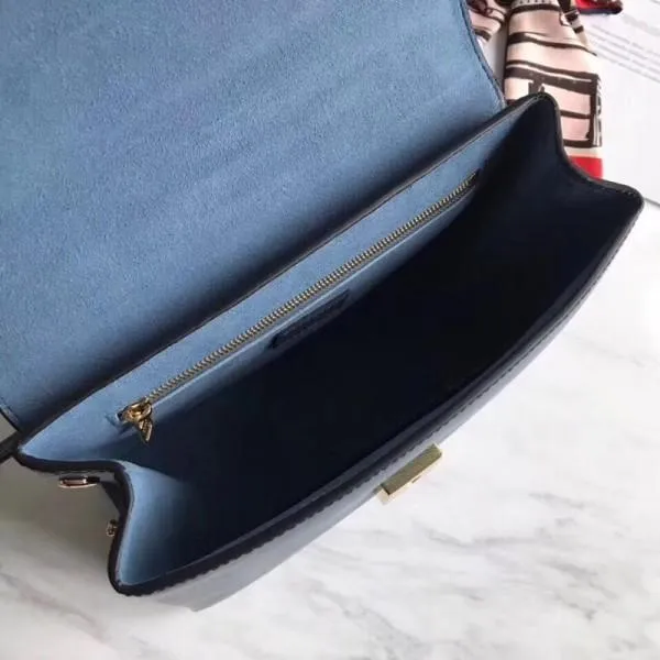 One Handle Flap Messenger Bag In Epi Leather M43129 Blue 2018