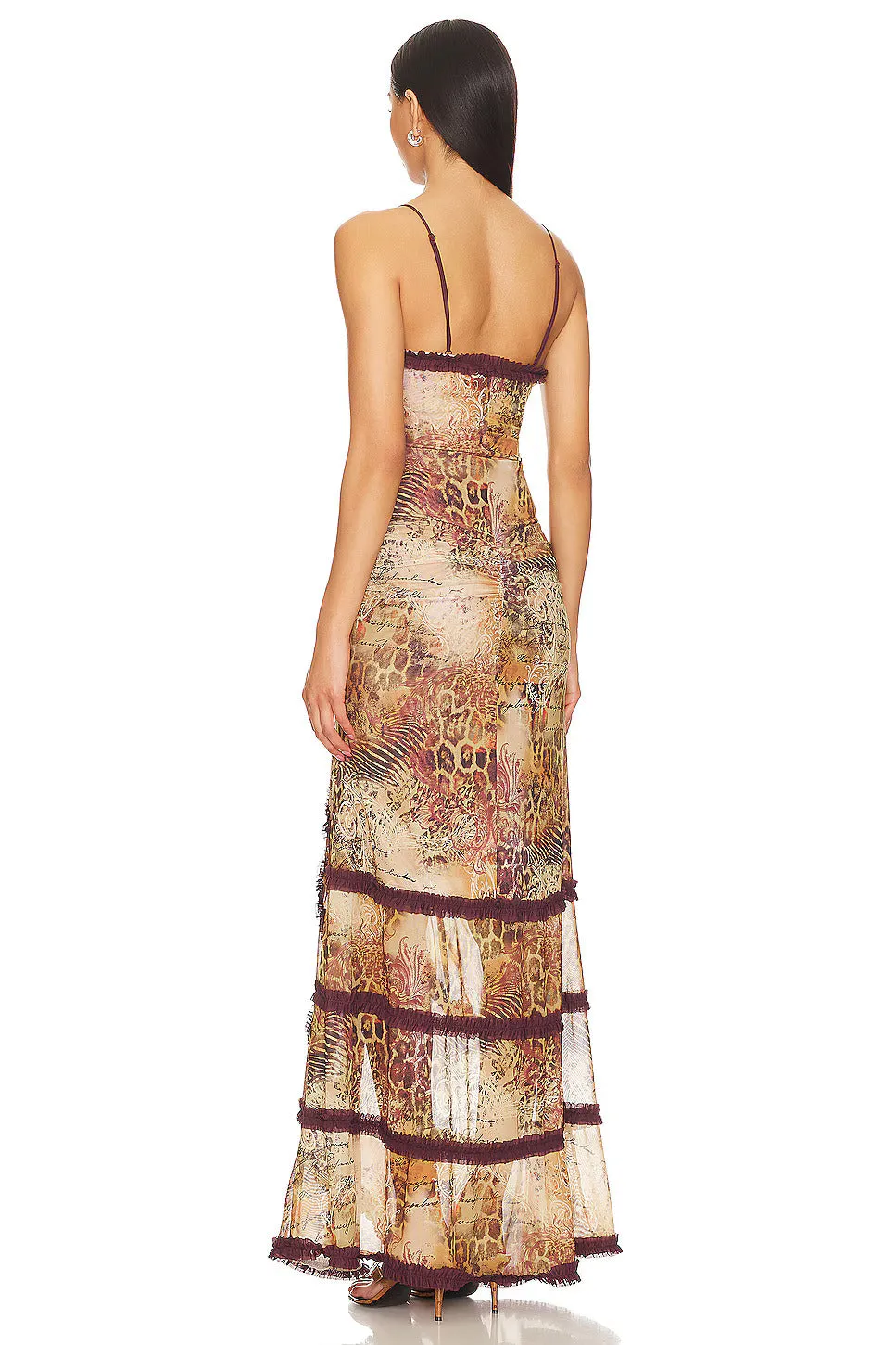 Open Neck Stylish Maxi Dress