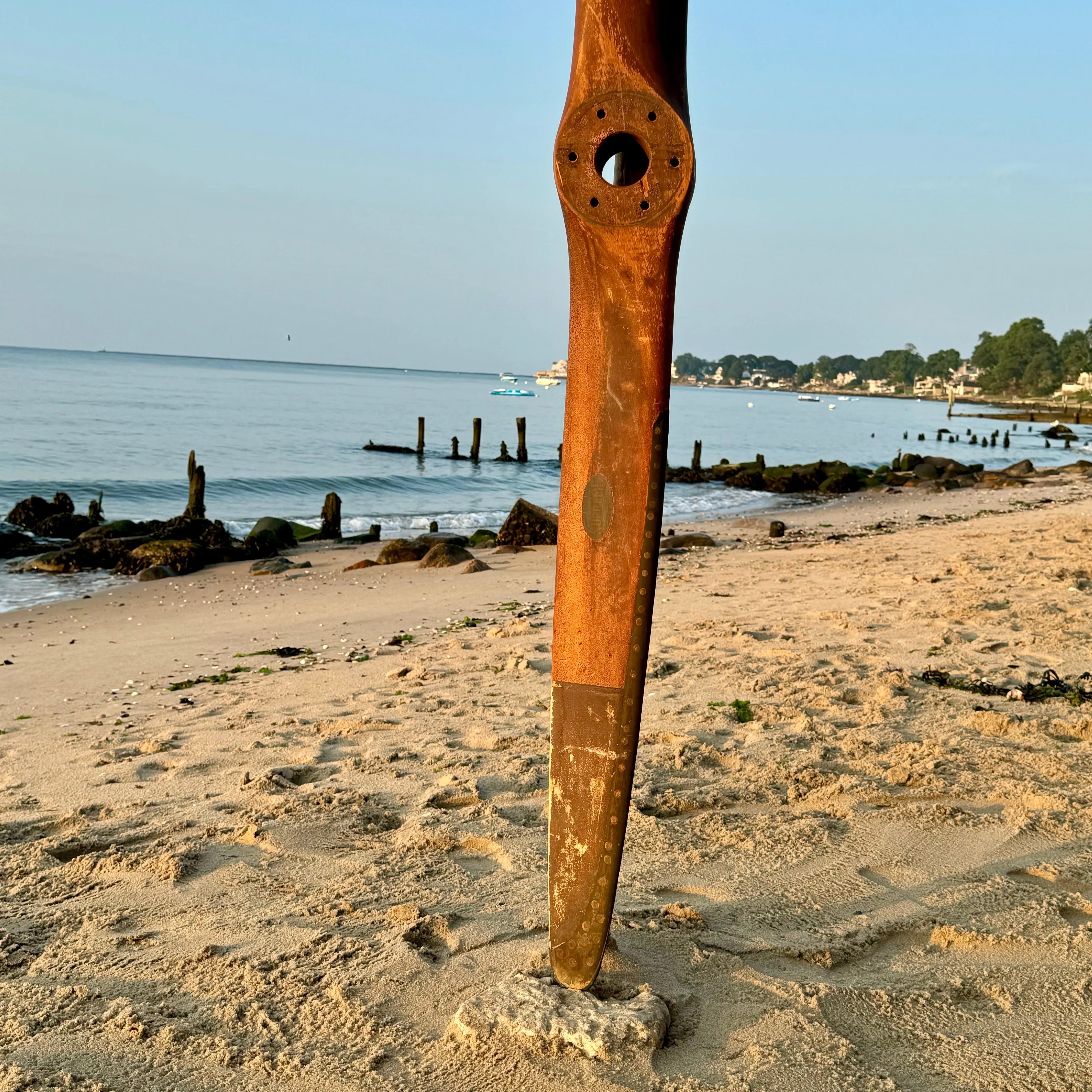 Original 72" Stone Supreme S65C 1930s Vintage Antique Wood Wooden Airplane Propeller