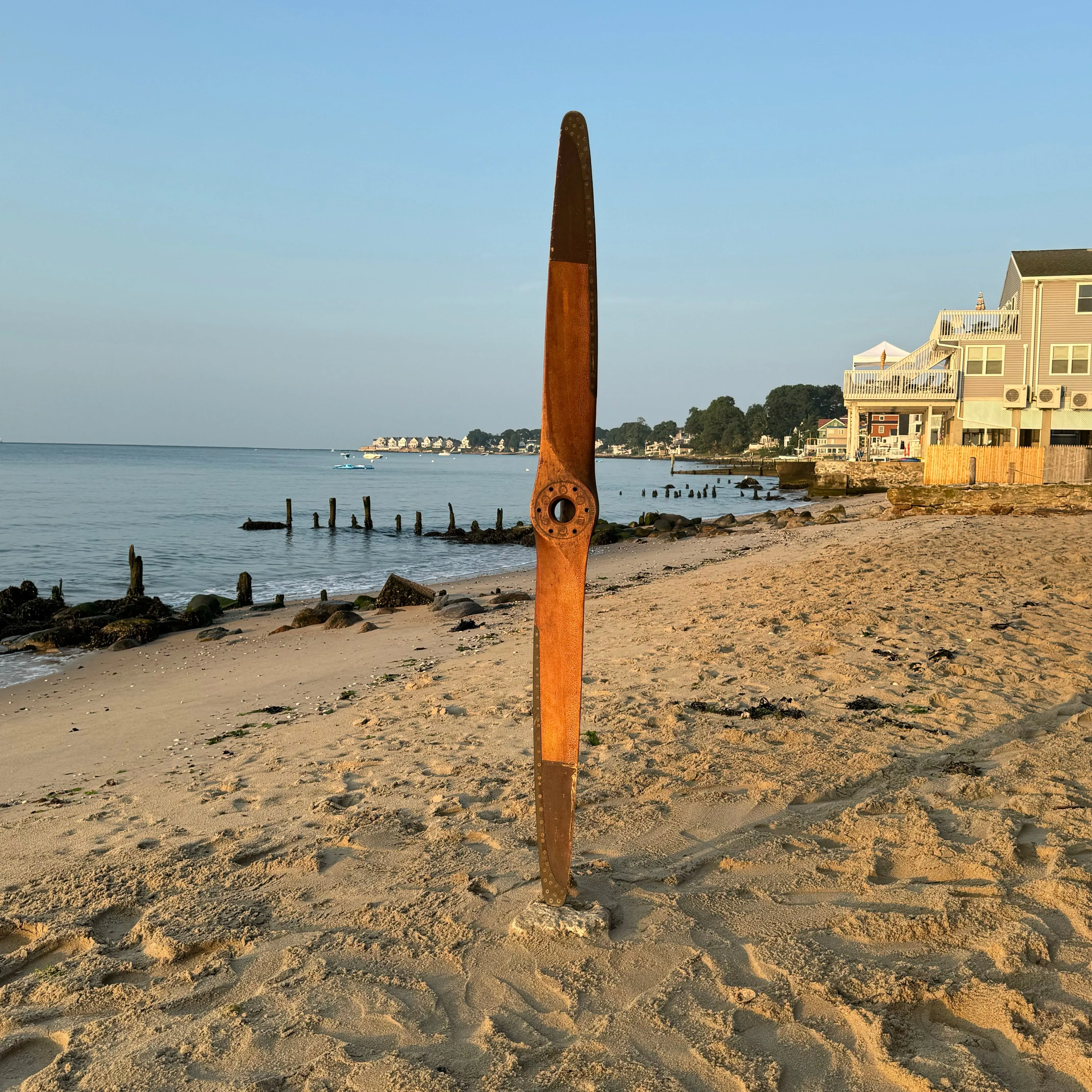 Original 72" Stone Supreme S65C 1930s Vintage Antique Wood Wooden Airplane Propeller