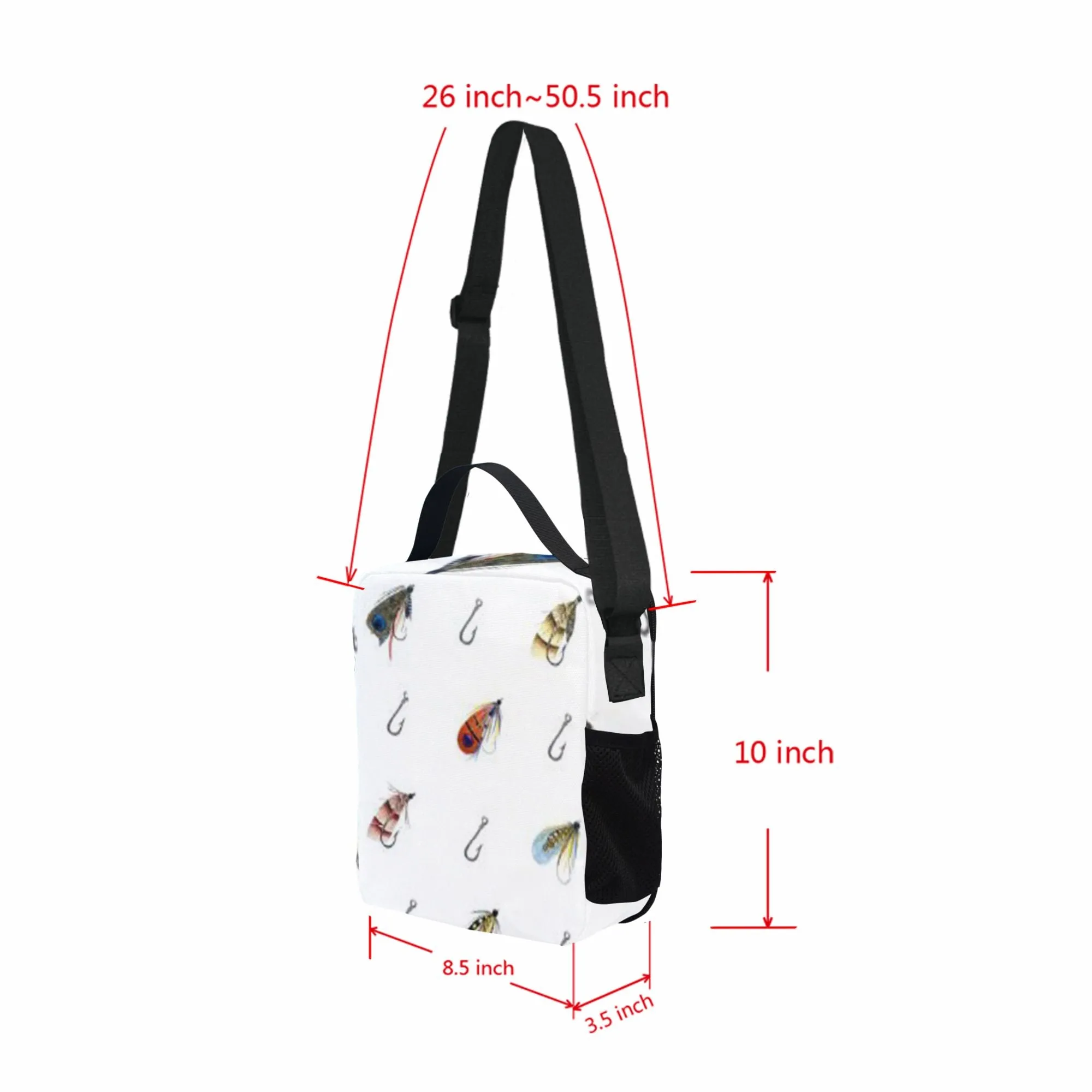 Parker White Lunch Bag for Kids - Durable Nylon, Thermal Insulation