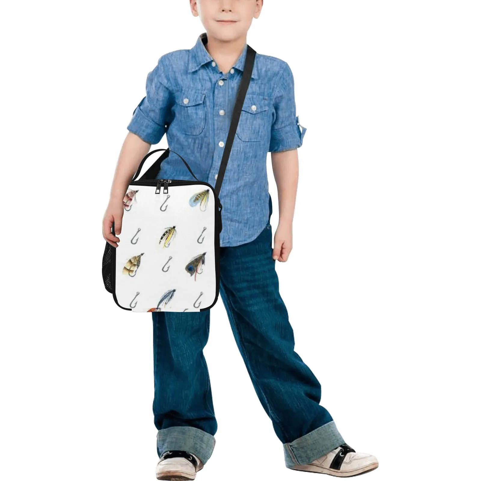 Parker White Lunch Bag for Kids - Durable Nylon, Thermal Insulation