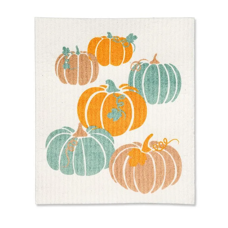 Pastel Pumpkins Swedish Cloths - Set of 2