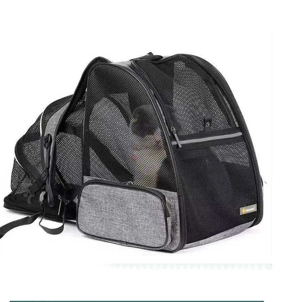 PAWS ASIA Manufacturer Expandable Cat Cage Foldable Pet Carrier Backpack