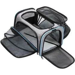 PAWS ASIA Suppliers Linen Luxury Portable Folding Outdoor Expandable Pet Cage Carrier Cat Bag