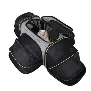 PAWS ASIA Suppliers Linen Luxury Portable Folding Outdoor Expandable Pet Cage Carrier Cat Bag