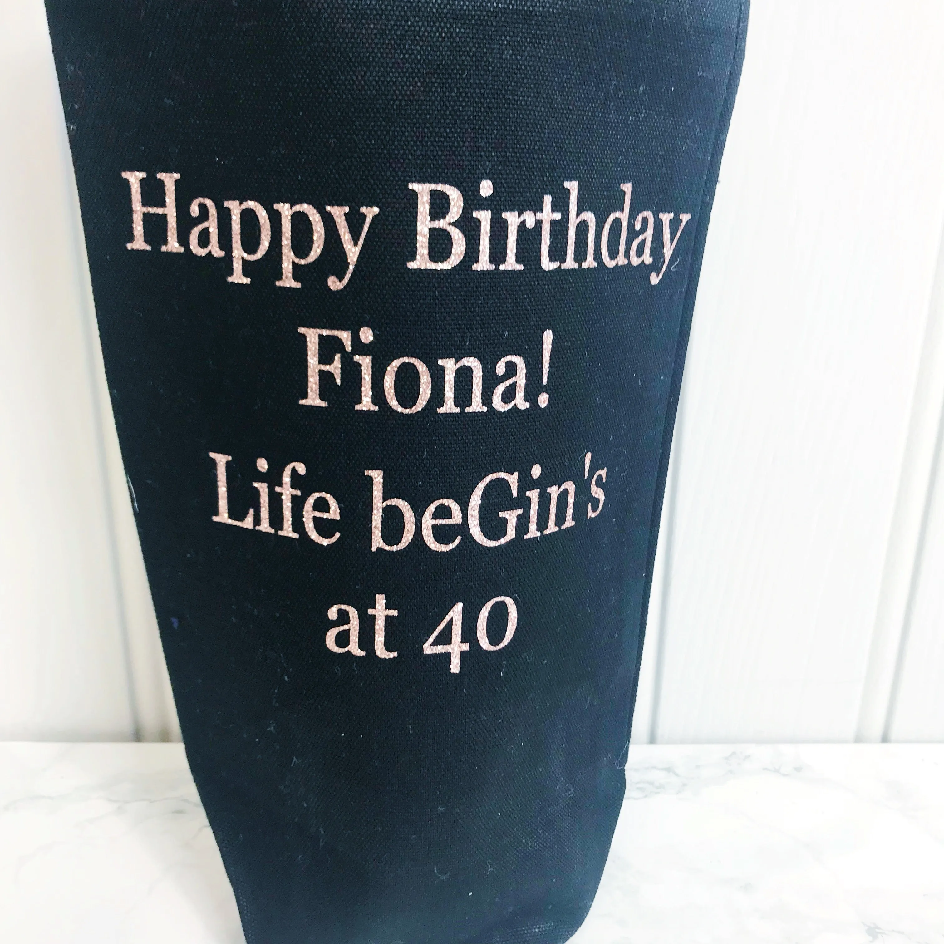 Personalised Bottle Bag - Perfect for Thank You Gifts and Special Birthdays