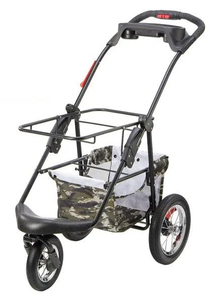 Petique 5-in-1 Pet Stroller FRAME ONLY (Stainless Steel Tires)