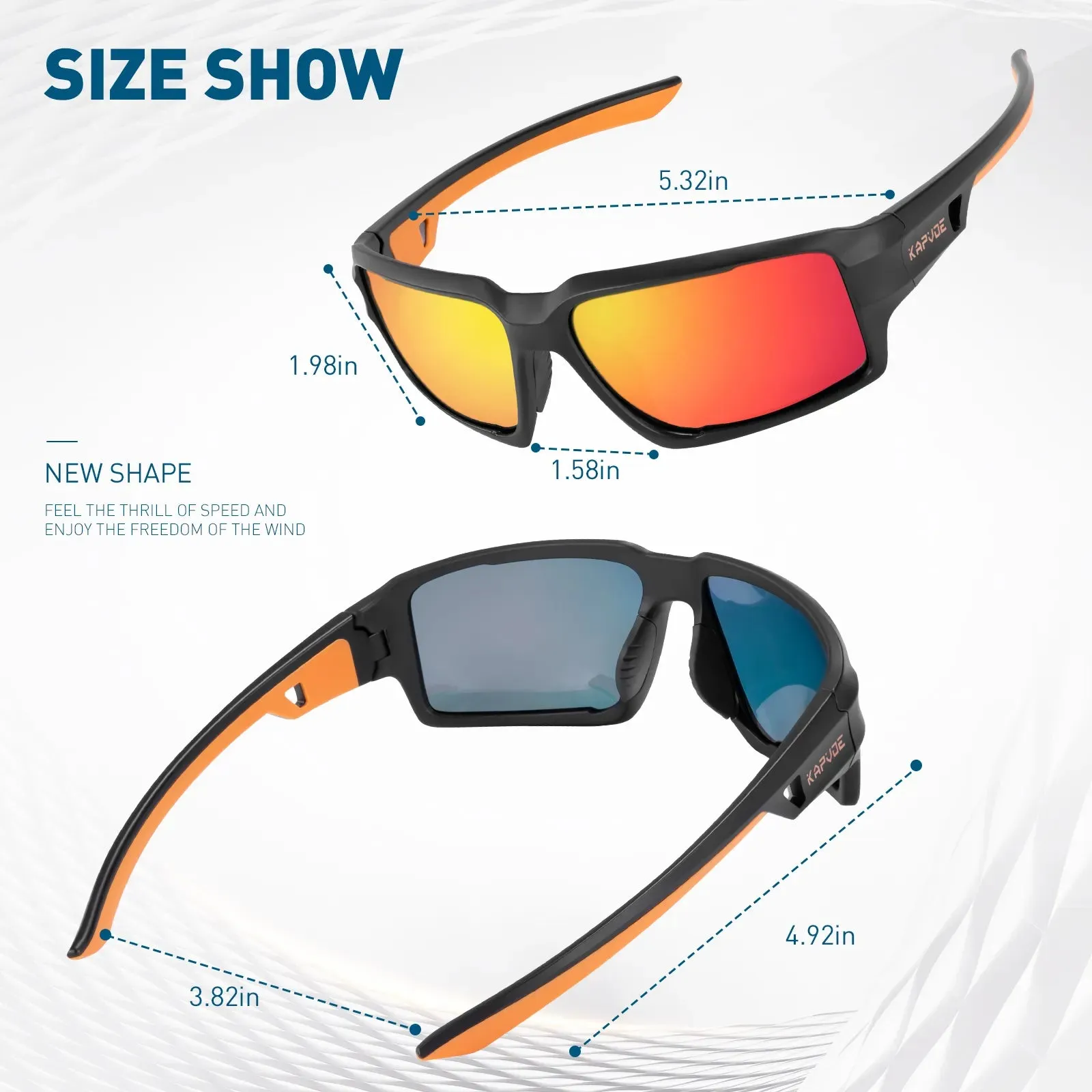 Polarized Cycling Glasses Men Women Outdoor Sport Sunglasses MTB Mountain Bike Glasses UV400 Fishing Goggles Bicycle Eyewear