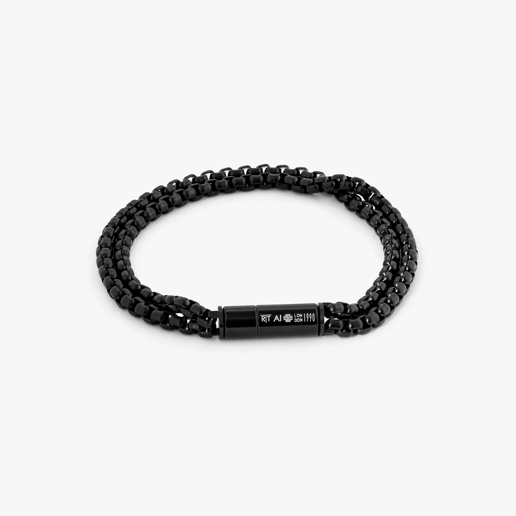 Pop Elements Bracelet In Black IP Plated Stainless Steel