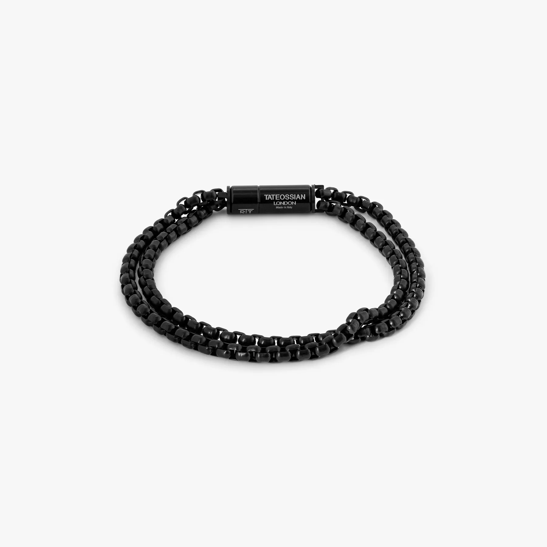 Pop Elements Bracelet In Black IP Plated Stainless Steel