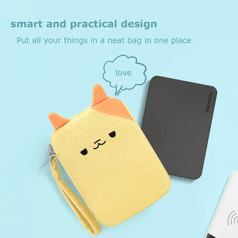 Portable Power Bank Protection Box External Hard Disk Storage Bag USB Accessories Carrying Case