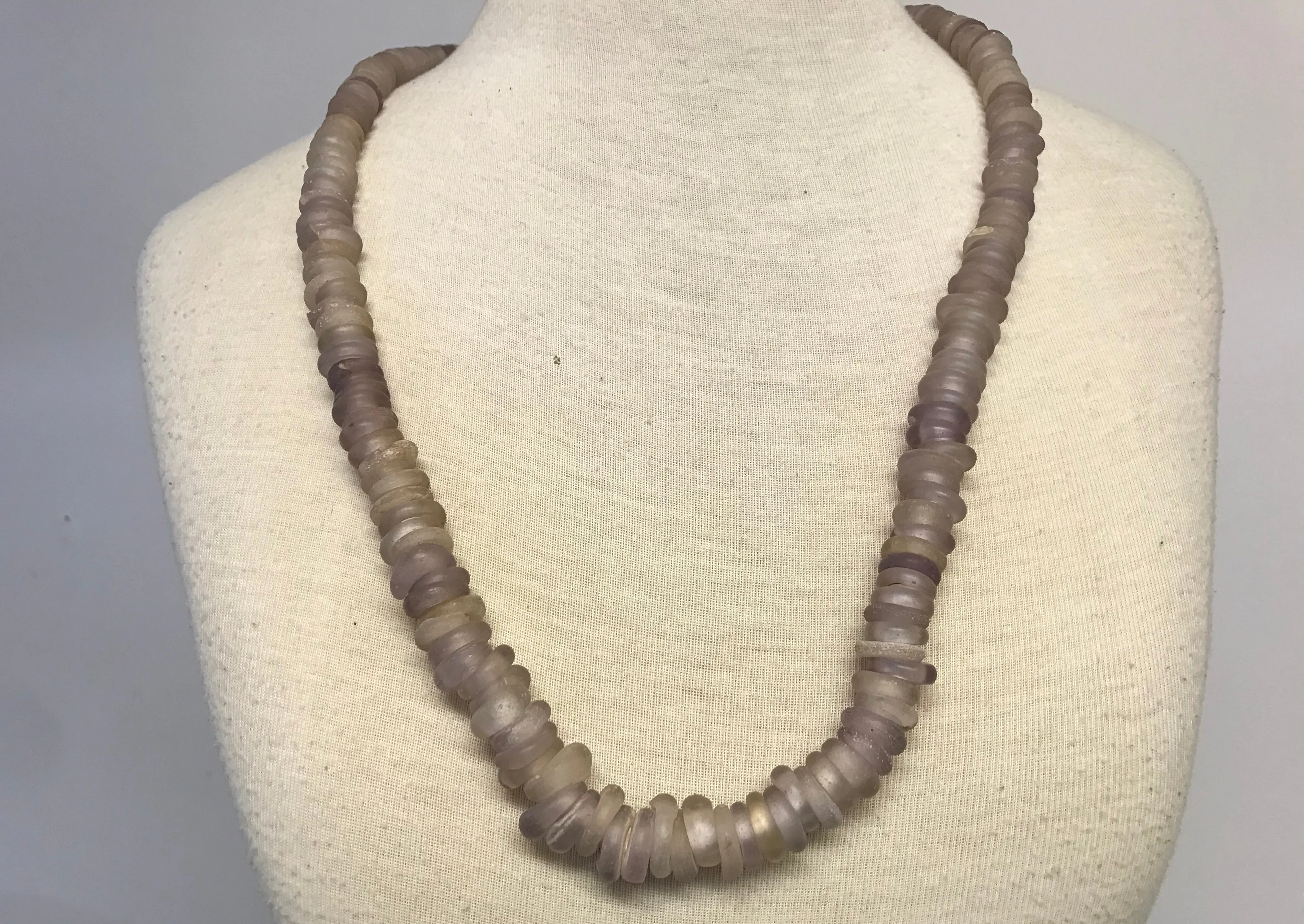 Rare Purple-Pink Dogon Donut Glass Beads